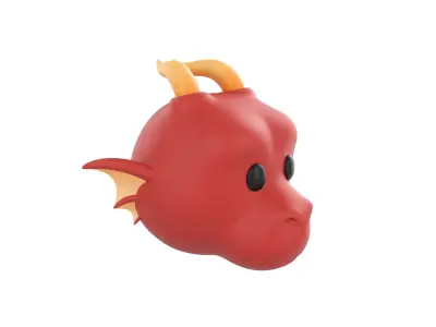 Prop188 Dragon Head 3D model