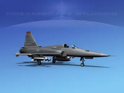 Northrop F-20 Tigershark V04 3D model