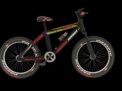 Mountain Bike High Quality  Low-poly 3D model