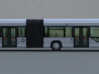 Heuillez GX427 articulated city bus 3D model