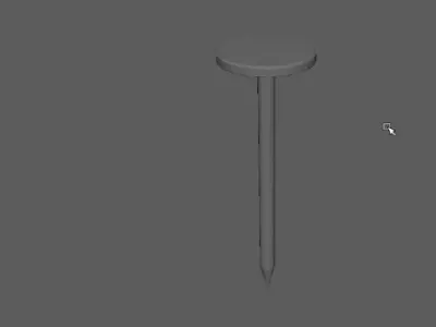 Nails metal nail 3D model