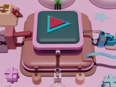 Soap Factory  Low-poly 3D model