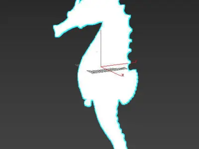 Sea horse 3D model