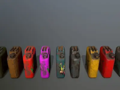 Jerry Can Low-poly 3D model