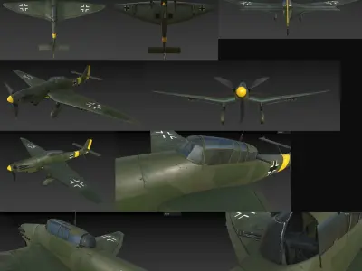 WW2 German Aircraft  3D model