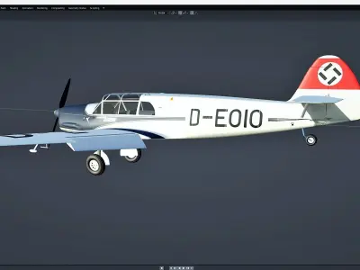 Messerschmitt Bf 108 Free 3D model