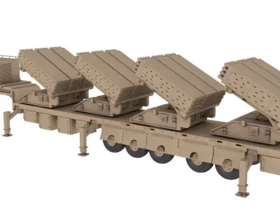 Jobaria Defense Systems Multiple Cradle Launcher  3D model