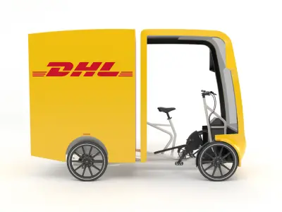DHL Cargo bike 3D model purchase