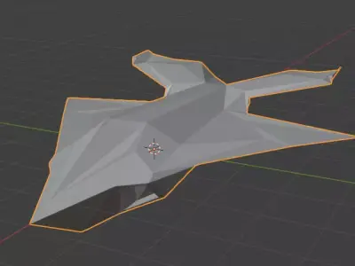 modern airplane 3D model