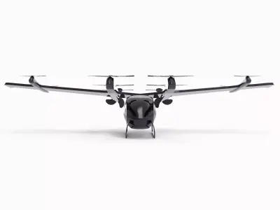 Modern Helicopter Low-poly 3D model
