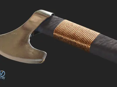 Axe One Handed  Free low-poly 3D model