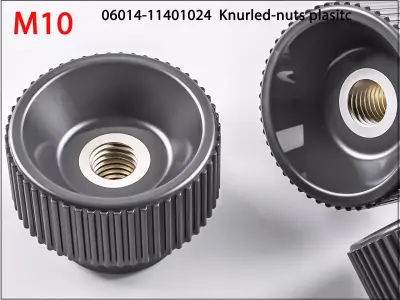 3D Nuts M10 06014-11401024  Knurled-nuts plasitc 3D Print Model 3D print model