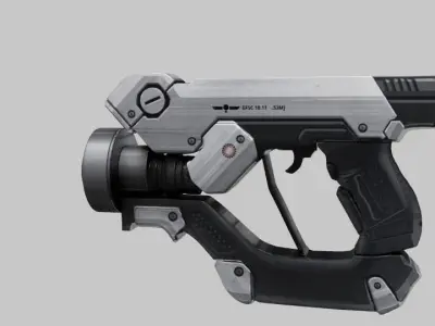 Sci - fi Gun Low-poly 3D model
