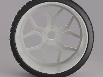 Wheel Highpoly 3D model