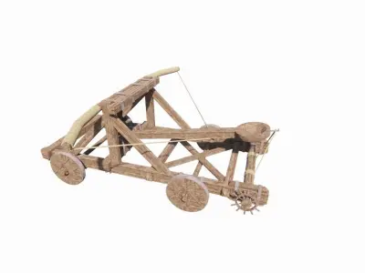 Medieval Catapult 3D model