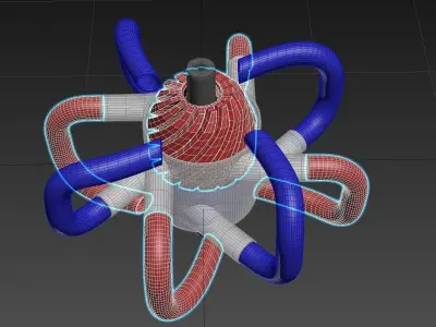 Inverted Supra Turbine - Concept 3D model