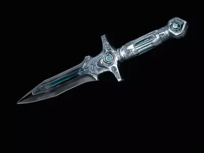 Sci-Fi Energy Dagger 3D model