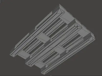 Pallet 1200 x 800 mm 3D model