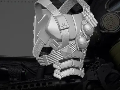 Shadowreaper Bandolier V2 3D printable File for Action Figures 3D print model