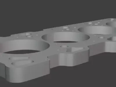 4G63 Engine Gasket Keychain - 3D Model for 3D Printing 3D print model