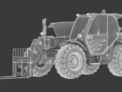 Manitou MT732 Telescopic Handler 3D model