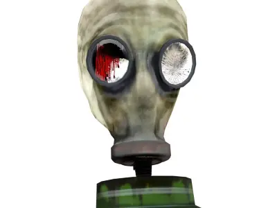 gasmask gas mask Low-poly 3D model