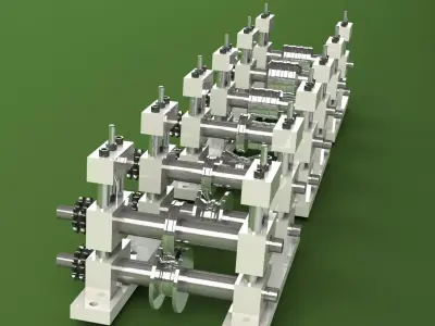 roll forming machine Free 3D model