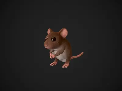 Mouse Low-poly 3D model purchase