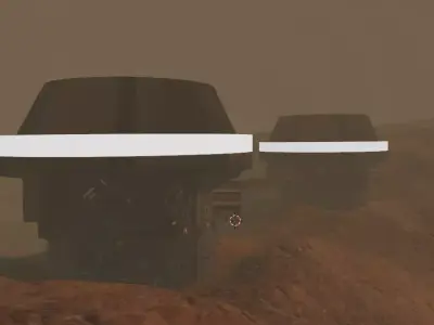 Industrial space colony asset low poly Free low-poly 3D model