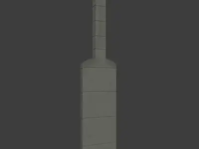 Concrete Chimney Free low-poly 3D model