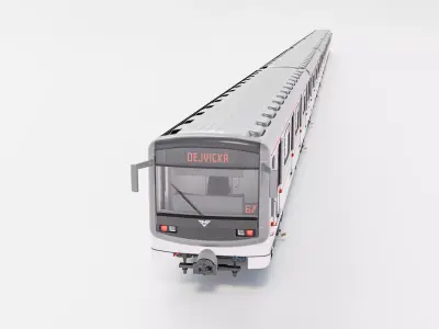 81-71M Prague metro train set - Metro Praha 3D model
