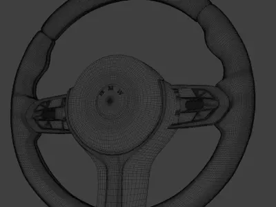 BMW M Sport Steering Wheel 3D model