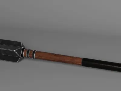 Medieval war mace low poly Low-poly 3D model