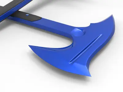 Melee ax Low-poly 3D model