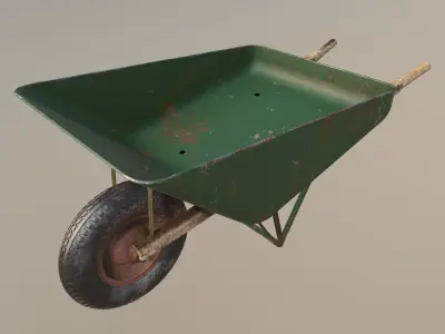 Swedish Wheelbarrow 8K 3D model