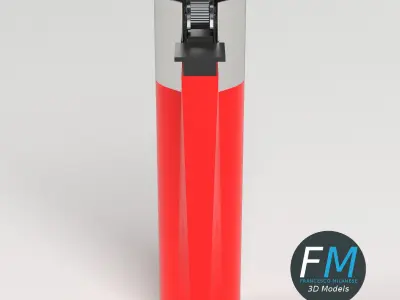 Lighter canister 3D model