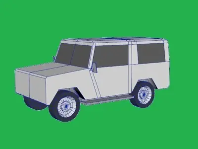 Jeep Base Free low-poly 3D model