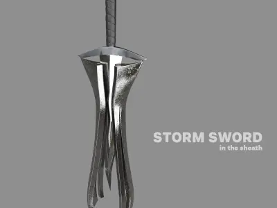 Storm sword concept 3D model