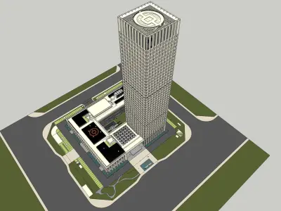 Sketchup Office building N1 3D model