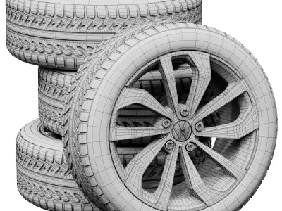 Volkswagen wheels 3D model by zifir3d from CGTrader