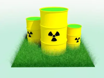 Radiation Barrel Free 3D model