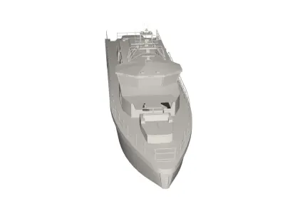 Boat concept 3D model