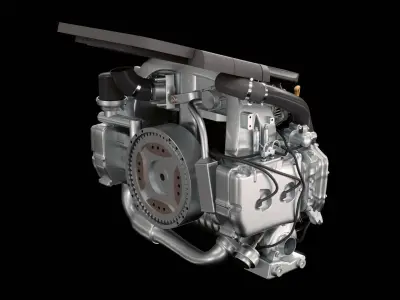 Car Engine  3D model by acrom