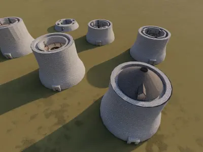 Medieval Castle 3D model 3