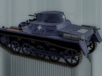 German  Panzerkampfwagen 1 Ausf A  3D model