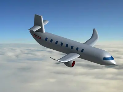 Airbus A220 3D model