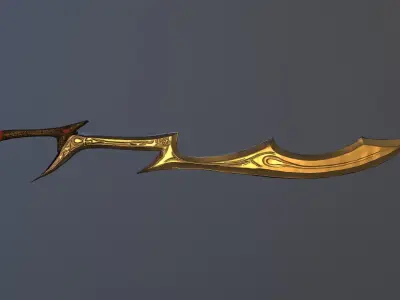 Kopesh Sword  Low-poly 3D model