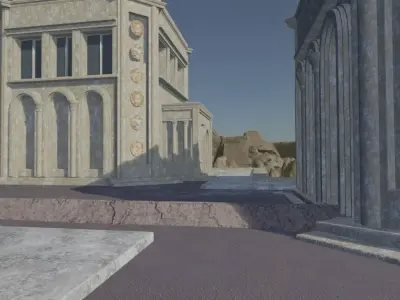 Deserted Ancient Complex 3D model