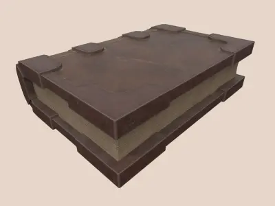 Simple Fantasy Stylized Book Low-poly 3D model