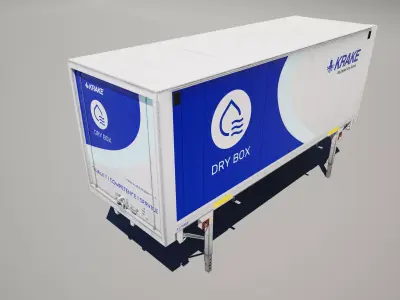 Swap Body Container Low-poly 3D model